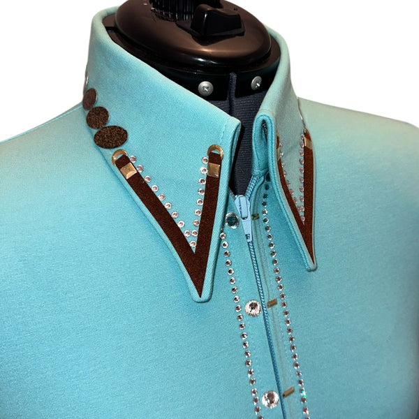 Turquoise Elegance Show Shirt (S)