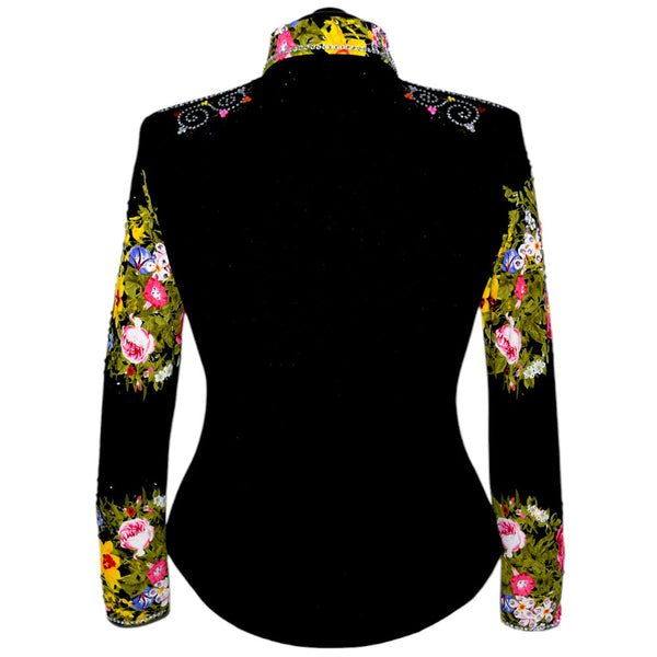 Show Clothes - Floral Show Shirt (L) - Lisa Nelle