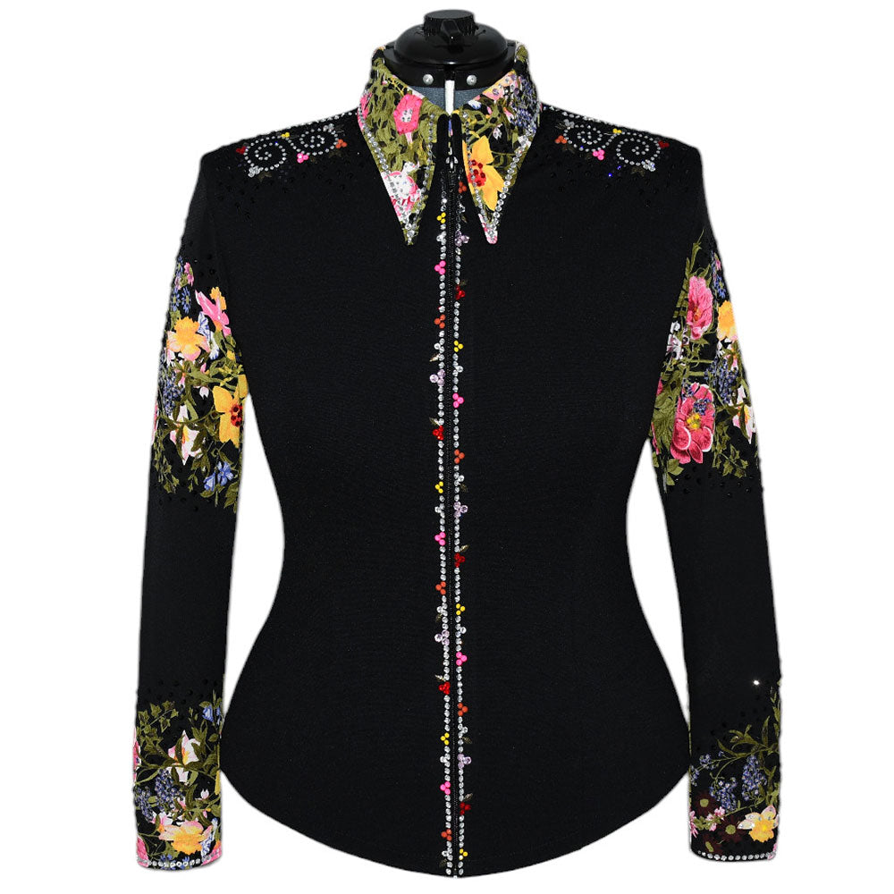 Show Clothes - Floral Show Shirt (L) - Lisa Nelle