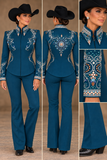 Show Clothes - Midnight Tide Showmanship Set (XL) - Lisa Nelle