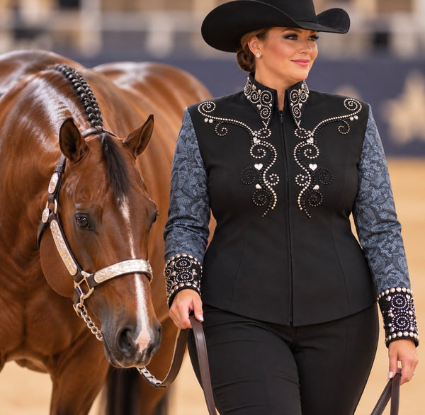 Show Clothes - Midnight Scroll All Day Shirt (3X) - Lisa Nelle