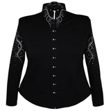Show Clothes - Crystal Elegance All Day Jacket (2X/3X Petite) - Lisa Nelle