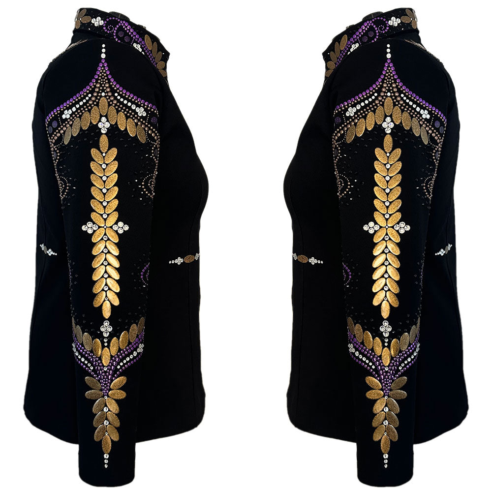Show Clothes - Purple and Brown Showmanship Jacket (3X/4X) - Lisa Nelle