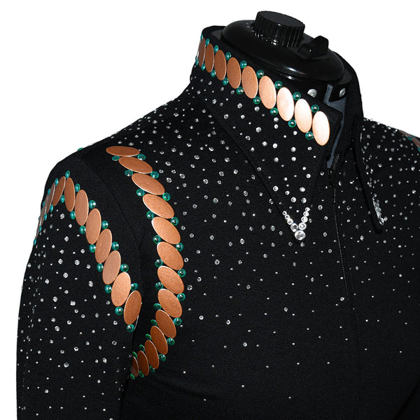 Show Clothes - Roan and Turquoise Riding Jacket (S) - Lisa Nelle