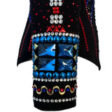 Show Clothes - Red, Gold and Blue Showmanship Jacket (XS) - Lisa Nelle