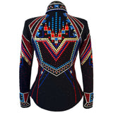 Show Clothes - Red, Gold and Blue Showmanship Jacket (XS) - Lisa Nelle