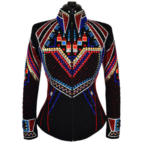 Red, Gold and Blue Showmanship Jacket (XS)