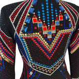 Show Clothes - Red, Gold and Blue Showmanship Jacket (XS) - Lisa Nelle