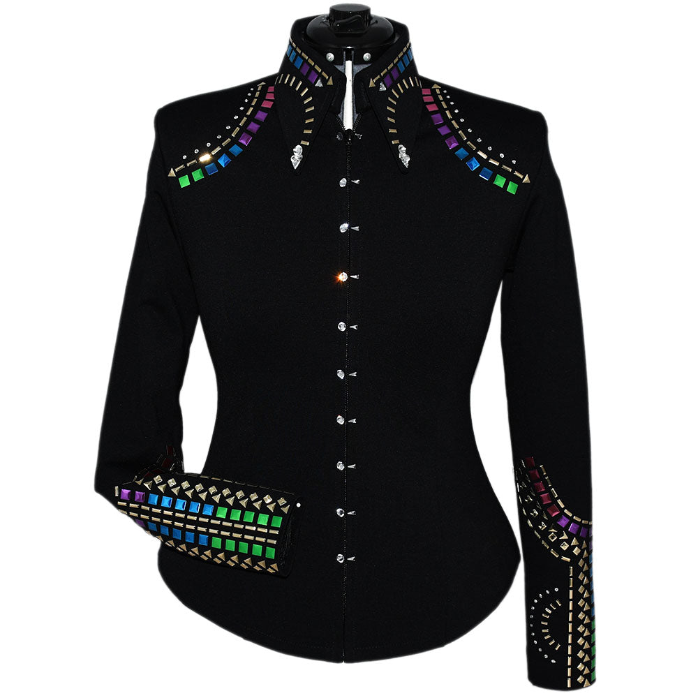 Show Clothes - Jewel Tones Show Shirt (M) - Lisa Nelle