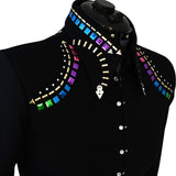 Show Clothes - Jewel Tones Show Shirt (M) - Lisa Nelle