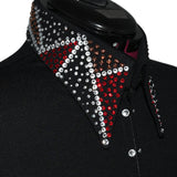 Show Clothes - Rose Gold and Ruby Show Shirt (XS/S) - Lisa Nelle