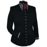 Show Clothes - Turquoise Buttons Show Shirt (1X) - Lisa Nelle