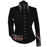 Show Clothes - Crimson Gold Show Shirt (S/M) - Lisa Nelle