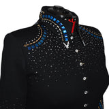 Show Clothes - Blue and Gold All Day Jacket (2X) - Lisa Nelle