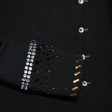 Show Clothes - Black and Gold Show Shirt (M) - Lisa Nelle
