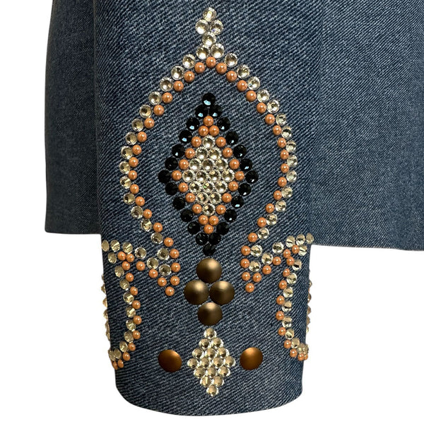 Denim Western Show Shirt (3X/4X)