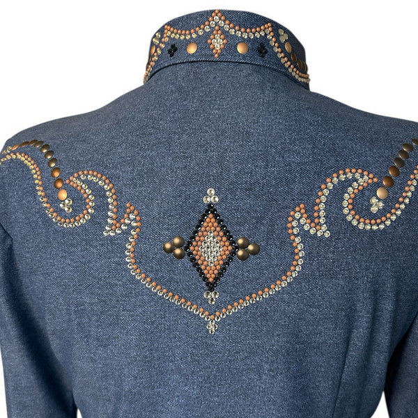 Denim Western Show Shirt (3X/4X)