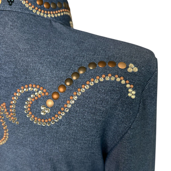 Denim Western Show Shirt (3X/4X)