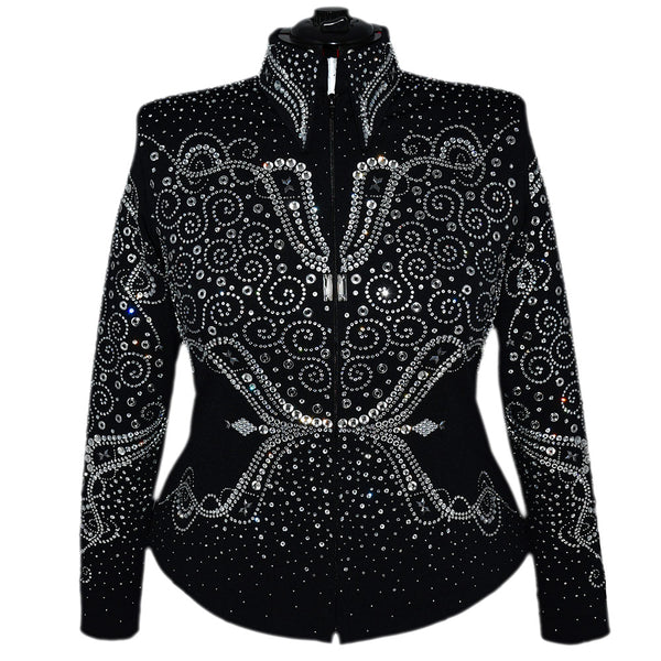 Show Clothes - Crystal Riding Jacket (1X/2X) - Lisa Nelle