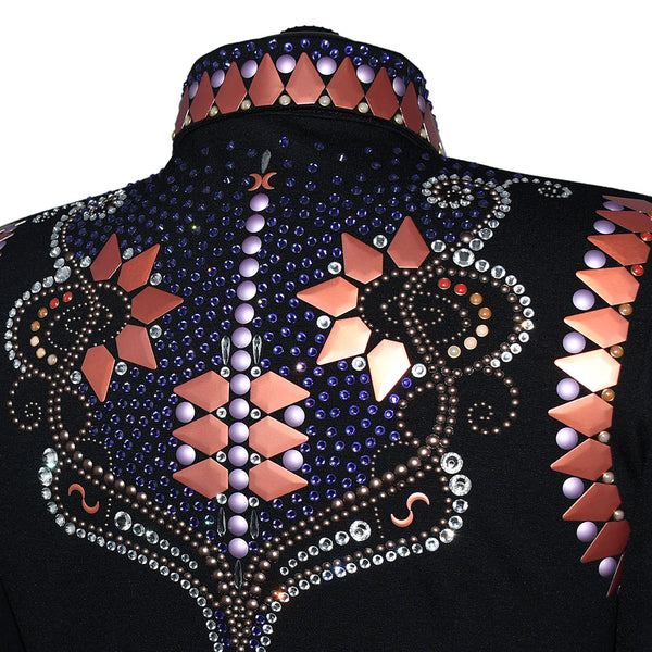 Show Clothes - Violet, Purple and Coral All Day Jacket (L) - Lisa Nelle