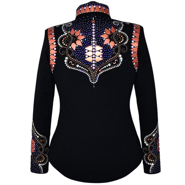 Show Clothes - Violet, Purple and Coral All Day Jacket (L) - Lisa Nelle