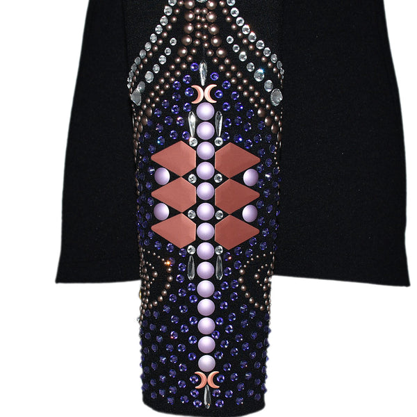 Show Clothes - Violet, Purple and Coral All Day Jacket (L) - Lisa Nelle