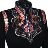 Show Clothes - Violet, Purple and Coral All Day Jacket (L) - Lisa Nelle