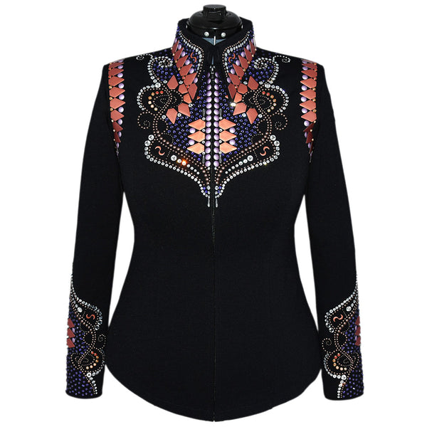 Show Clothes - Violet, Purple and Coral All Day Jacket (L) - Lisa Nelle