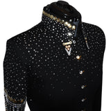 Show Clothes - Golden Faux Fringe Show Shirt - Lisa Nelle