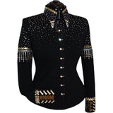 Show Clothes - Golden Faux Fringe Show Shirt - Lisa Nelle