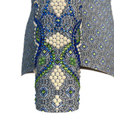 Show Clothes - Blue and Green Show Shirt (XL) - Lisa Nelle