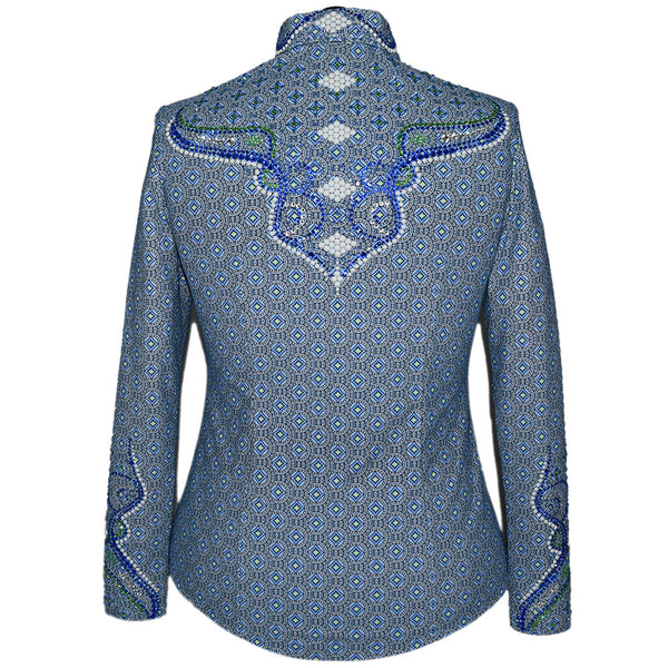 Show Clothes - Blue and Green Show Shirt (XL) - Lisa Nelle