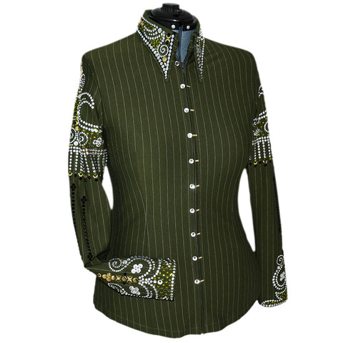 Olive and Gold Show Shirt (L/XL)