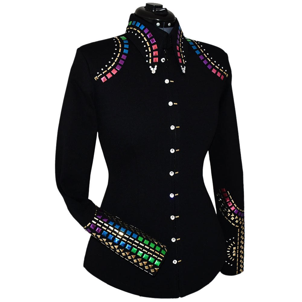 Show Clothes - Jewel Tones Show Shirt (S) - Lisa Nelle