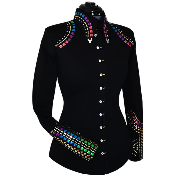 Show Clothes - Jewel Tones Show Shirt (S) - Lisa Nelle