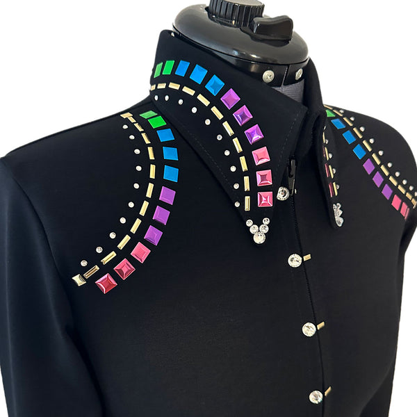 Show Clothes - Jewel Tones Show Shirt (S) - Lisa Nelle
