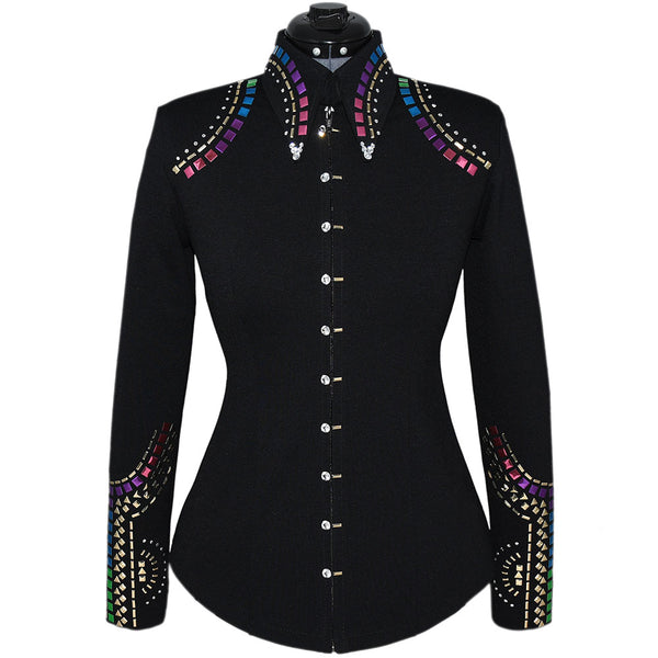 Show Clothes - Jewel Tones Show Shirt (S) - Lisa Nelle