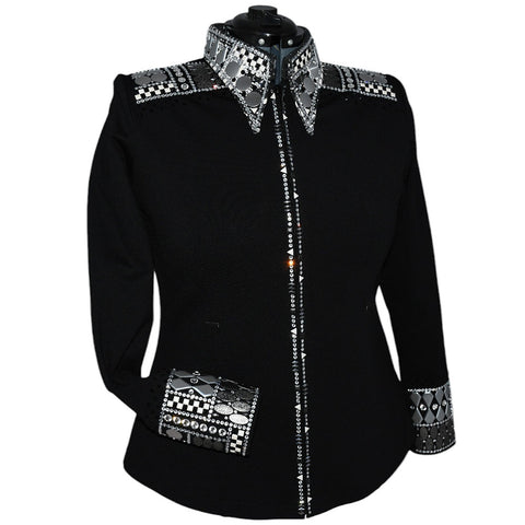 Abstract Checker Board Show Jacket (1X)