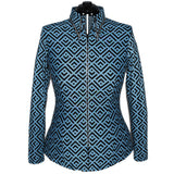 Show Clothes - Light Blue and Black Show Shirt (L) - Lisa Nelle