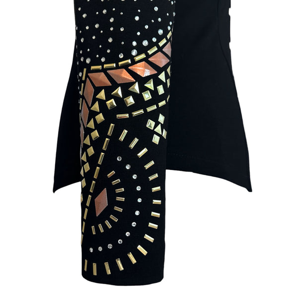 Show Clothes - Rosé and Gold Show Shirt (L) - Lisa Nelle