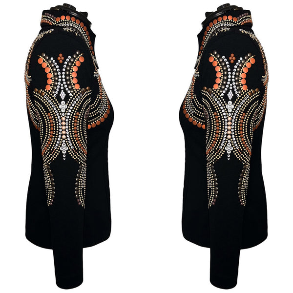 Show Clothes - Warm Tones Show Shirt (XL) - Lisa Nelle