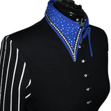 Show Clothes - Royal Stripes Show Shirt (L) - Lisa Nelle