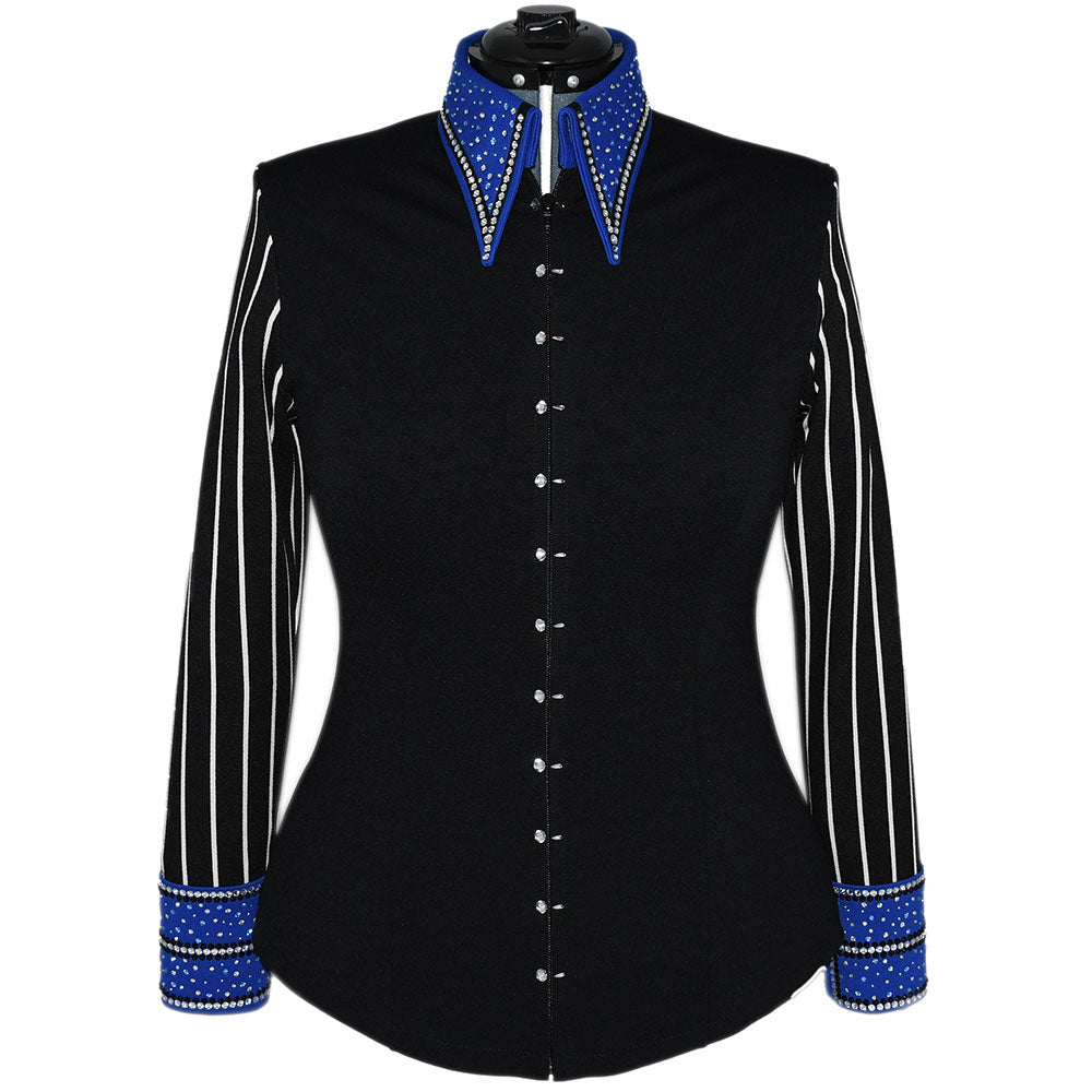 Show Clothes - Royal Stripes Show Shirt (L) - Lisa Nelle