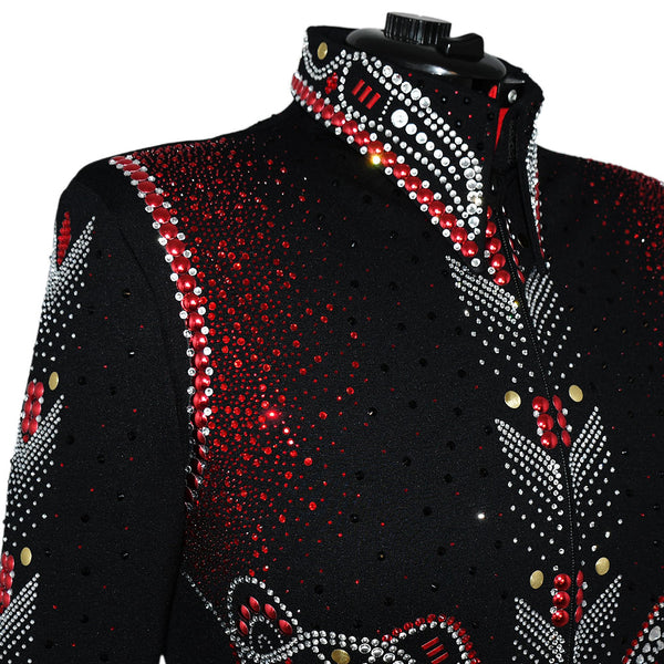 Show Clothes - Crystal Ruby Show Jacket (2X) - Lisa Nelle