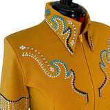 Show Clothes - Golden Fringe Show Shirt (1X) - Lisa Nelle