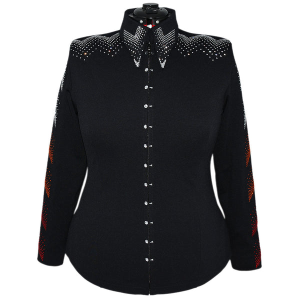 Show Clothes - Fire Chevron Show Shirt (1X/2X) - Lisa Nelle