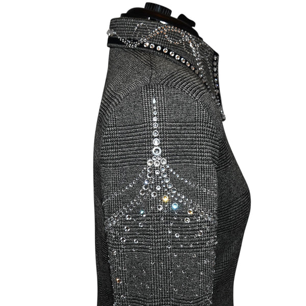 Houndstooth Plaid Show Shirt (M)