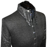 Houndstooth Plaid Show Shirt (M)