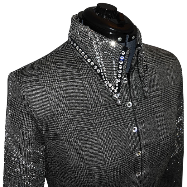 Houndstooth Plaid Show Shirt (M)