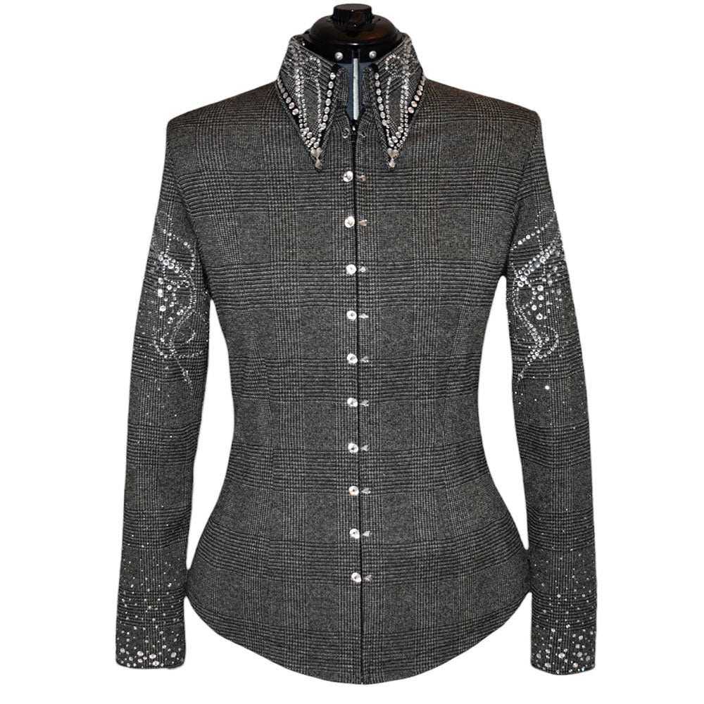 Houndstooth Plaid Show Shirt (M)